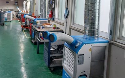 Penggunaan Spot Cooler di Bengkel Bubut